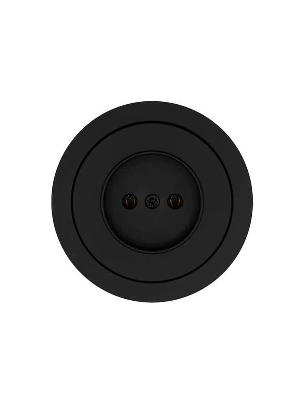  Розетка 1-м СП OSEN без заземл. ПБТ механизм черн. бархат LEZARD 743-4288-121B фото в каталоге от BTSprom.by