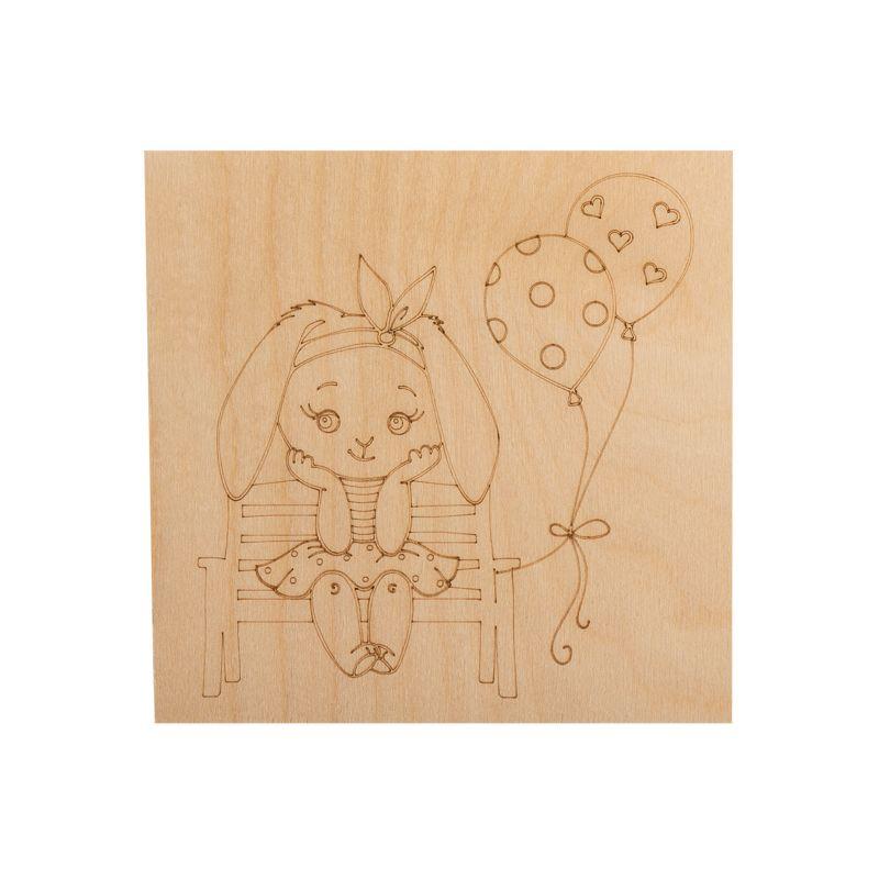  Набор досок для выжигания "Малыши зверята" 150х150мм пакет (уп.5шт) Rexant 12-0933 фото в каталоге от BTSprom.by