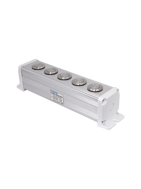 пост управления bxm47-b5/22-65у1 5 цилиндрических кнопок 1c1no1nc серебр. электротехник et249219 от BTSprom.by