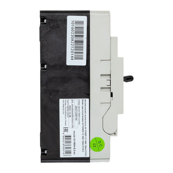  Выключатель автоматический 160А 100кА AV POWER-1/3 ETU6.2 AVERES EKF mccb-13-160H-6.2-av фото в каталоге от BTSprom.by