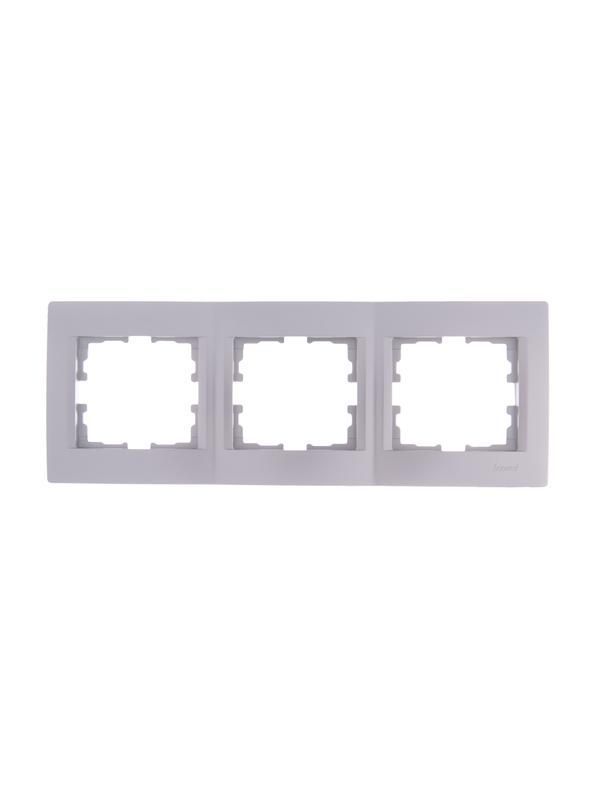 рамка 3-м karina горизонт. матов. серебр. lezard 707-4300-148 от BTSprom.by