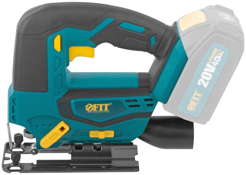  Лобзик аккумуляторный 20В 0-2500ход/мин 80мм БзП маятник без АКБ FIT 79916 фото в каталоге от BTSprom.by