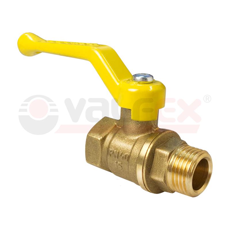 кран шаровой для газа латунный вн/нр ручка-рычаг 1дюйм (32/8) valfex vf.272.lr3.100 от BTSprom.by