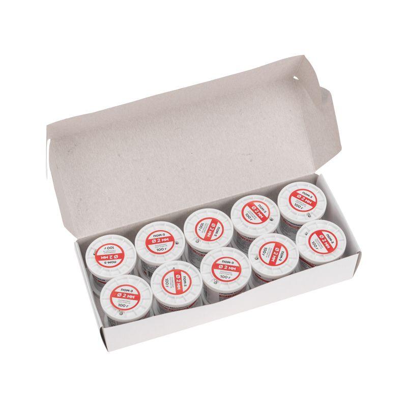  Припой ПОМ-3 100г d2мм (олово 97% медь 3%) бессвинцовый ГОСТ 21931-76 катушка Rexant 09-3503 фото в каталоге от BTSprom.by