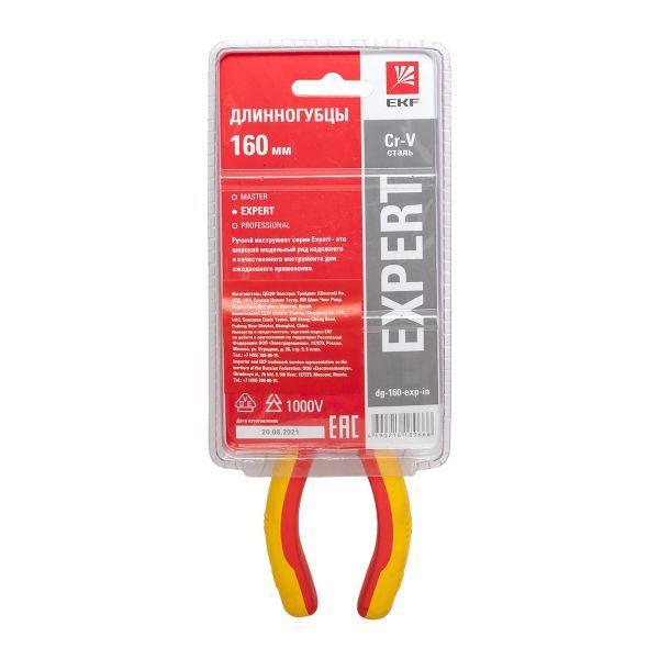  Длинногубцы 160мм Expert 1000В PROxima EKF dg-160-exp-in фото в каталоге от BTSprom.by