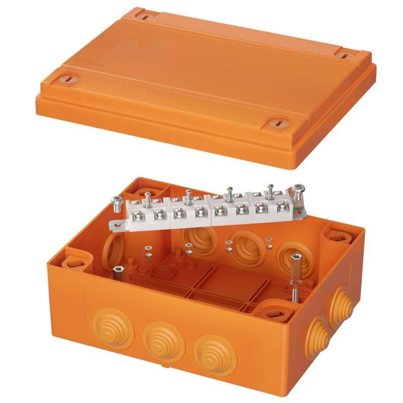 коробка пластиковая fs с кабельными вводами и клеммниками ip55 150х110х70мм 12р 450v 6a 4кв.мм dkc fsb211204 от BTSprom.by