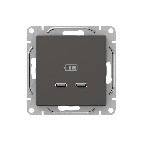 розетка 2-м сп эпика usb-c механизм мокко ekf up1-som-2usbc от BTSprom.by