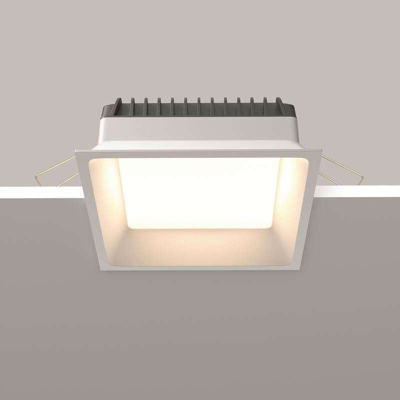  Светильник Okno 18Вт 3000-4000-6000К IP44 100град. встраив. Maytoni DL056-18Вт3-4-6K-W фото в каталоге от BTSprom.by