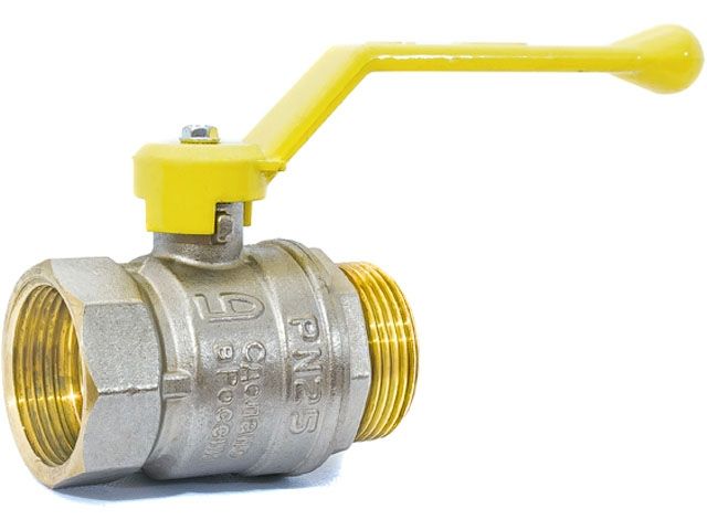 кран шаровый 1/2" нар.-вн. ручка (газ) pn40, ld ld.47.353.15 от BTSprom.by