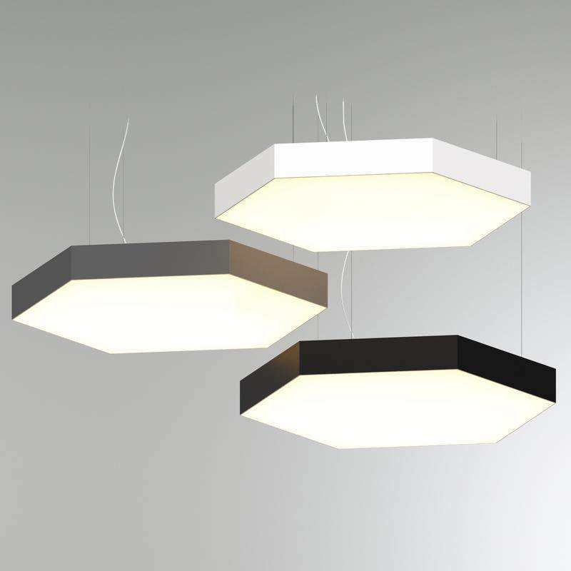 светильник светодиодный rve-lbx-hexa-900-n 88вт 4000к 900х779х100мм накладной бел. rvelektro rve00002025 от BTSprom.by