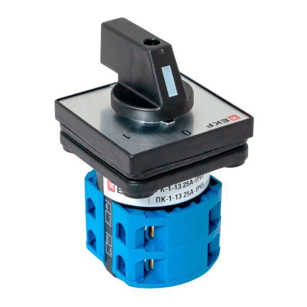  Переключатель кулачковый ПК-1-13 3п 25А "0-1" IP65 EKF pk-1-13-25-65 фото в каталоге от BTSprom.by
