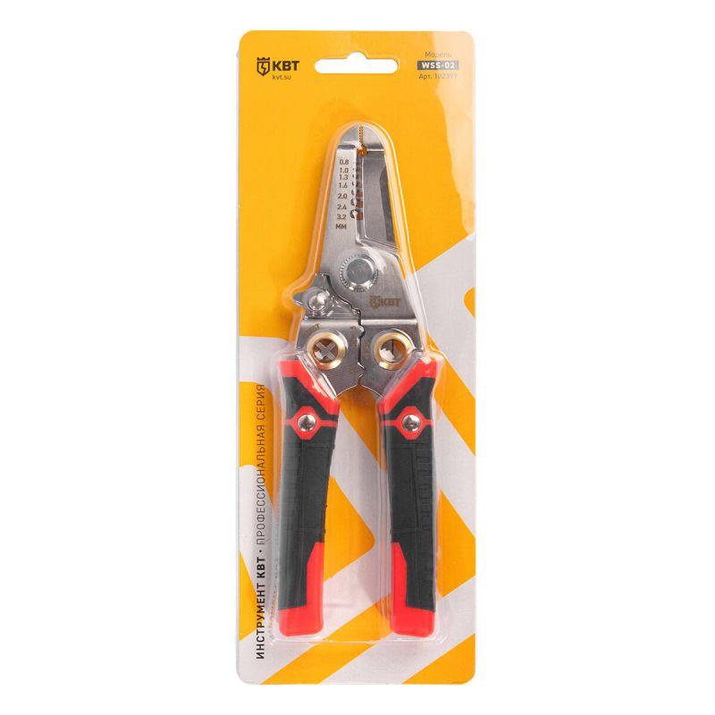  Инструмент для снятия изоляции WSS-02 ПРОФИ КВТ 102399 фото в каталоге от BTSprom.by