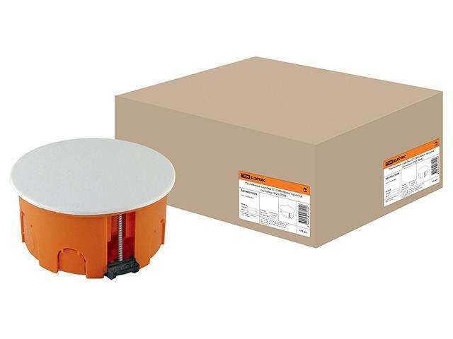 коробка распаечная сп d80х40мм, крышка, пл. лапки, ip20, tdm sq1403-1025 от BTSprom.by