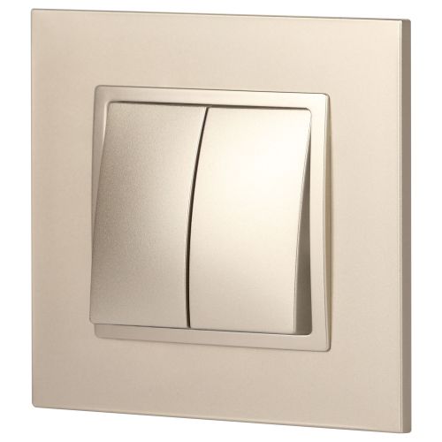  Выключатель 2-кл. СП Elegance 14-1104-04 10А IP20 250В 10AX механизм шампань Эра Б0034233 фото в каталоге от BTSprom.by