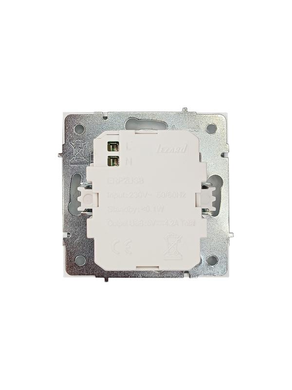  Розетка 2-мест. USB разъем СП ZIMA IP20 бел. LEZARD 704-0288-192 фото в каталоге от BTSprom.by