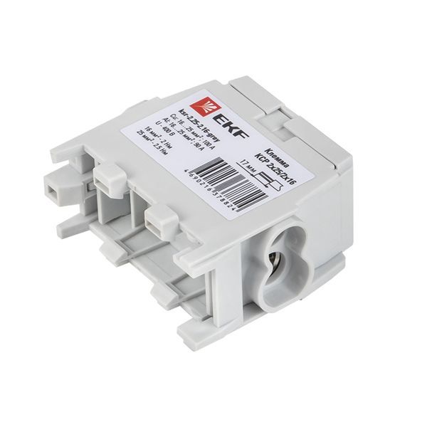  Клемма распределительная КСР с двойн. винтом 2х25/2х16 сер. PROxima EKF ksr-2.25-2.16-grey фото в каталоге от BTSprom.by