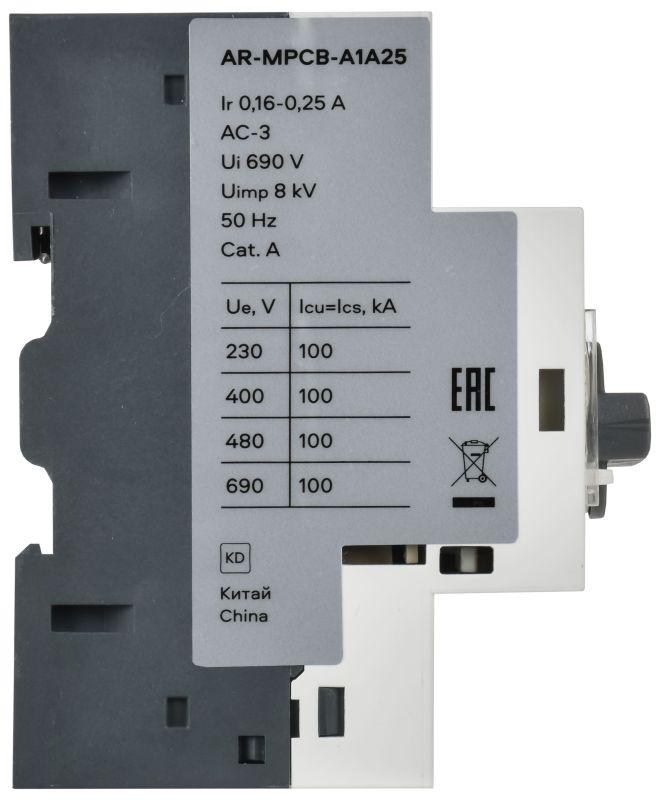  Выключатель автоматический защиты двигателя A1 GV2P 0.16-0.25А ARMAT IEK AR-MPCB-A1A25 фото в каталоге от BTSprom.by