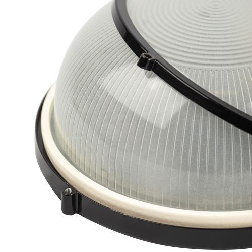  Светильник НБП 03-60-001 1х60Вт E27 IP54 акватермо алюм./стекло D176 круг черн. Эра Б0063905 фото в каталоге от BTSprom.by