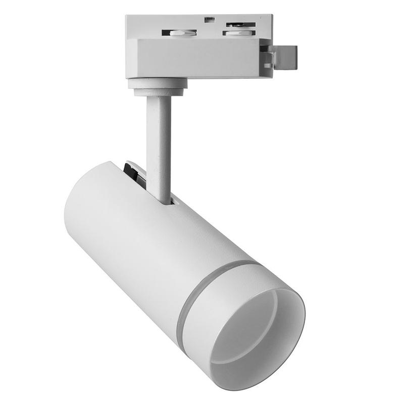 светильник светодиодный трековый на шинопровод 12вт 1080лм 4000к бел. 80град. al106 luna feron 32444 от BTSprom.by