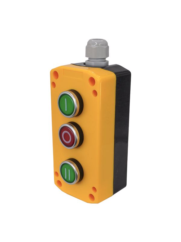 пост управления пку-22-3401-65у1 1 цилиндр "i" но зел.; 1 цилиндр "ii" но зел.; 1 цилиндр "o" нз красн.; ip65 электротехник et526981 от BTSprom.by