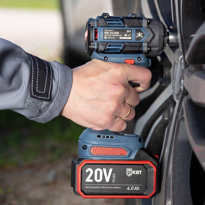  Гайковерт аккумуляторный бесщеточный WB-20-500 серия ПРОФИ КВТ 102594 фото в каталоге от BTSprom.by