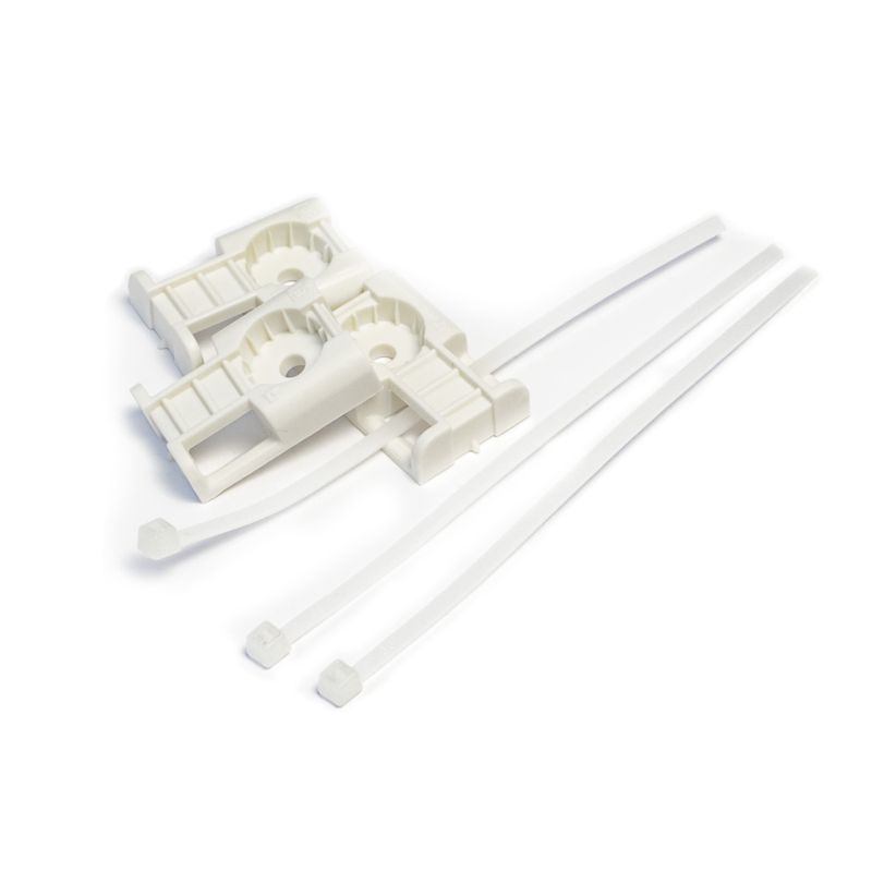 комплект крепления площадка для прямого монтажа со стяжкой 2.5х100мм бел. (уп.100шт) промрукав pr13.02512 от BTSprom.by