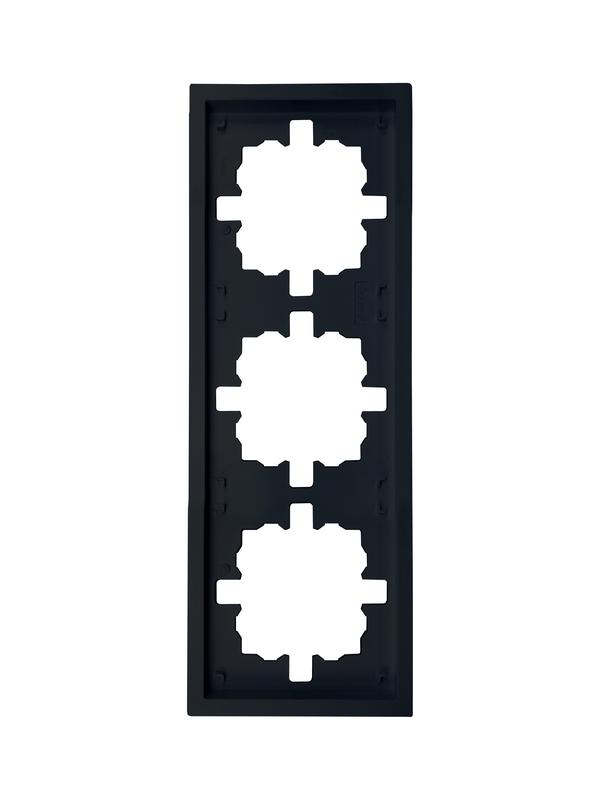 рамка 3-мест. горизонт. zima черн. бархат lezard 704-4200-148 от BTSprom.by