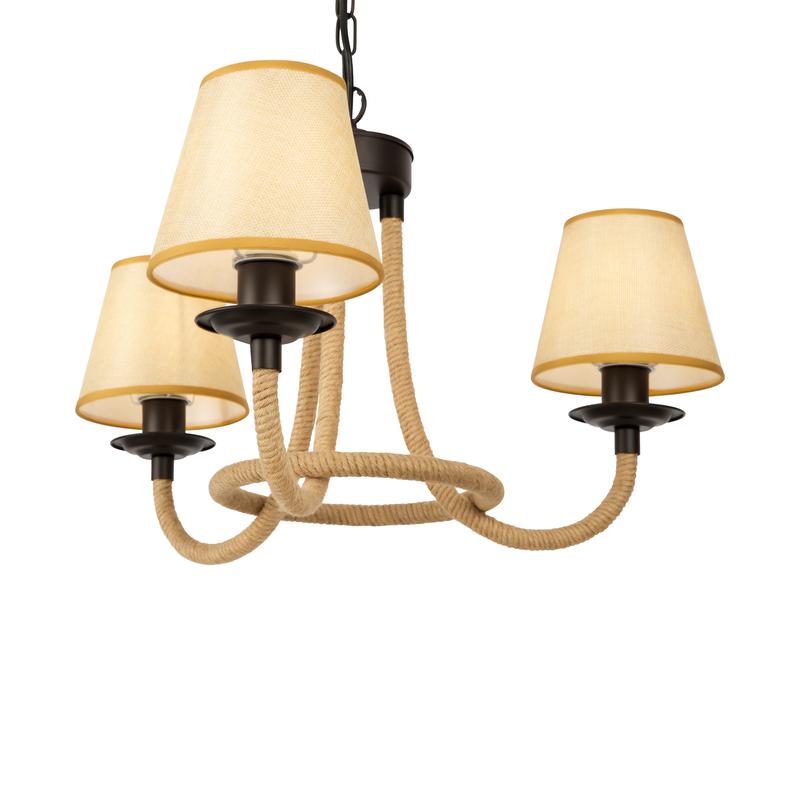  Люстра Corda 60Вт E14х3 IP20 Freya FR4402-PL-03-GB фото в каталоге от BTSprom.by