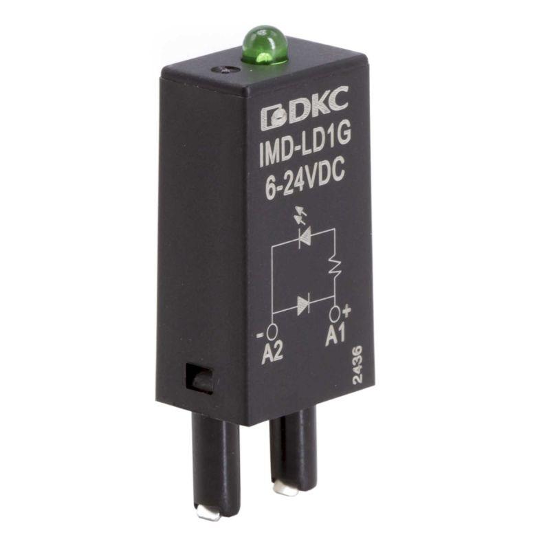 модуль индикации и защиты led зел.+диод (a1+) 6-24в dc dkc imd-ld1g от BTSprom.by