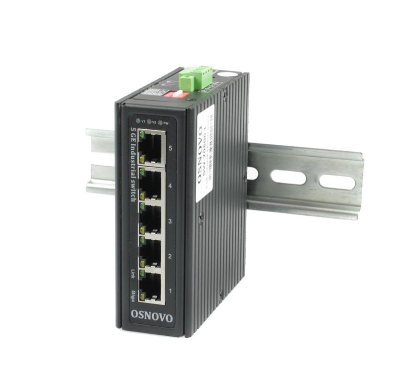 коммутатор промышленный sw-70500-i gigabit ethernet на 5ge rj45 портов osnovo 14037 от BTSprom.by