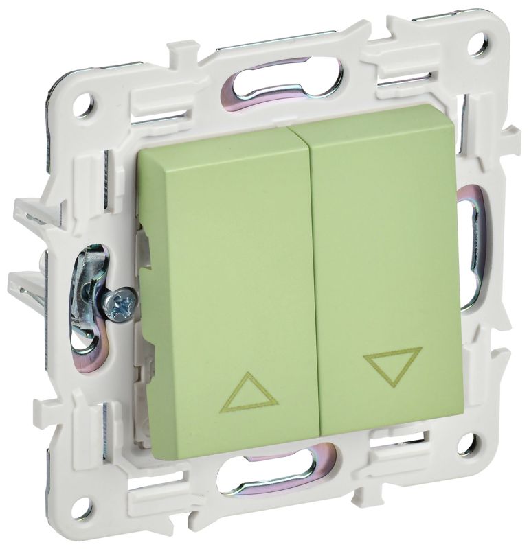 выключатель жалюзи skandy 10а sk-v12g мятный iek sk-v15-0-10-k06 от BTSprom.by