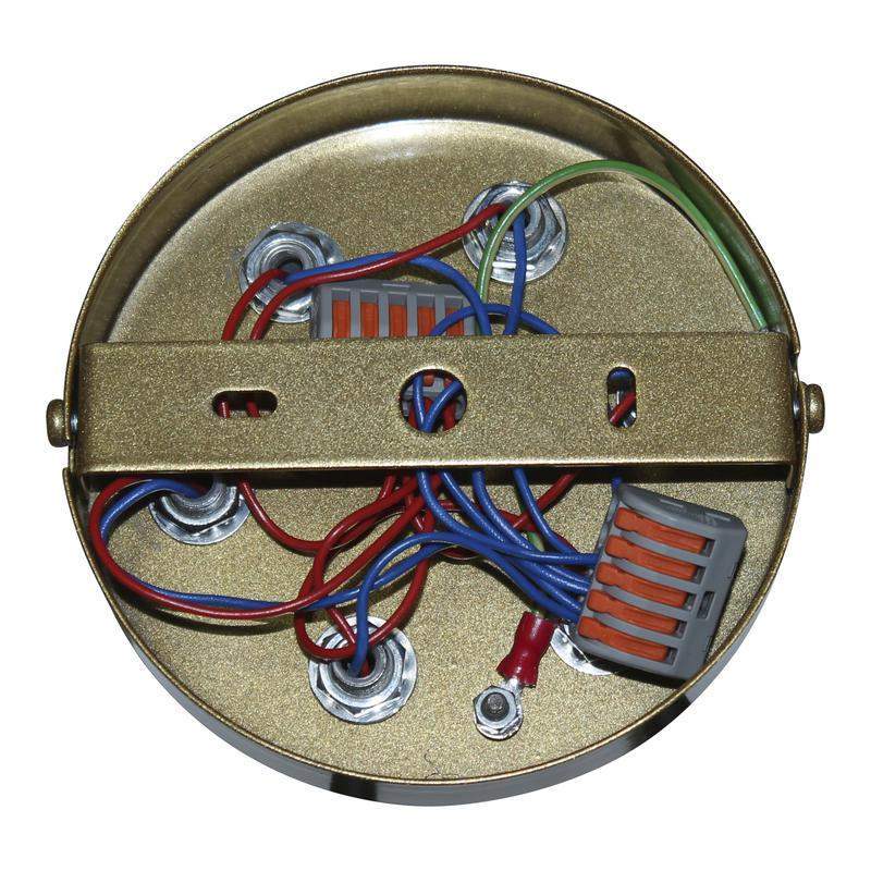  Светильник "Злата" 161 (плафон 8728) НСБ 01-6х25-101 G9 [ИМ] потолочн. черн.зол. Элетех 1005405281 фото в каталоге от BTSprom.by