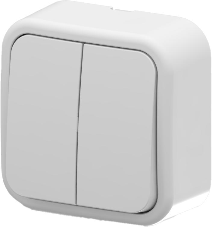 выключатель 2-кл. aria ip20 бел. arvia 25 01 1000 202 от BTSprom.by