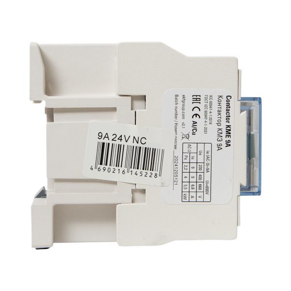  Контактор КМЭ 9А кат. 24В AC 1НЗ PROxima EKF ctr-s-9-24-nc фото в каталоге от BTSprom.by
