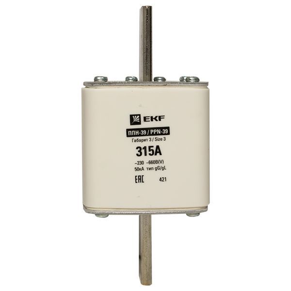  Вставка плавкая ППН-39 630/315А габарит 3 PROxima EKF fus-39/630/315 фото в каталоге от BTSprom.by
