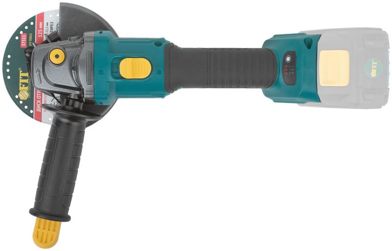  Машина шлифовальная угловая аккумуляторная бесщеточная 20В 3000-8500об/мин; КлК 125мм; регулирование оборотов; без АКБ FIT 79912 фото в каталоге от BTSprom.by