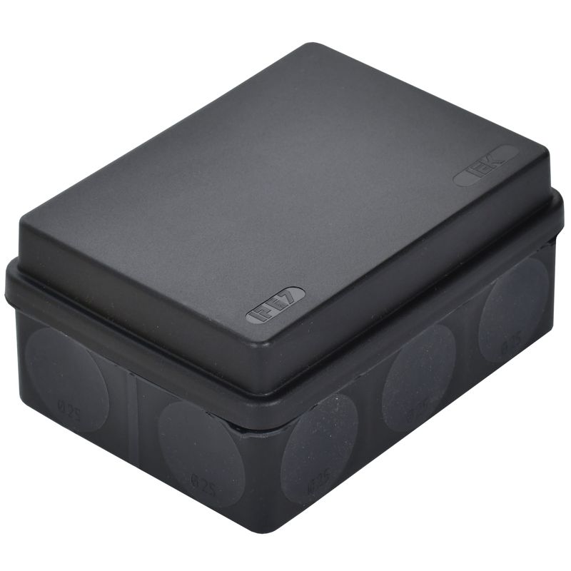  Коробка распаячная ОП КМ42441 150х110х70мм IP67 10вводов черн. IEK UKO21-150-110-070-K02-66 фото в каталоге от BTSprom.by