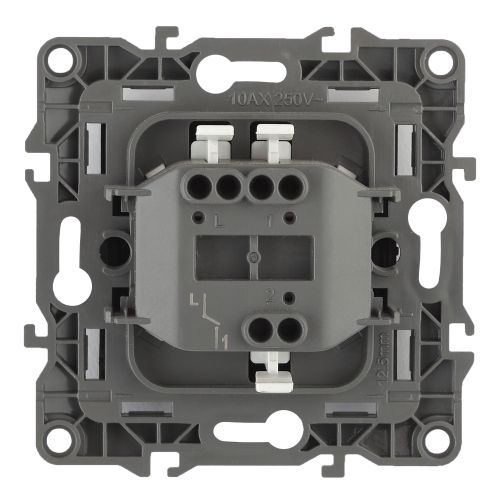  Выключатель 1-кл. СП Эра12 12-1001-02 10А IP20 250В 10AX без монтаж. лапок механизм сл. кость Эра Б0014628 фото в каталоге от BTSprom.by