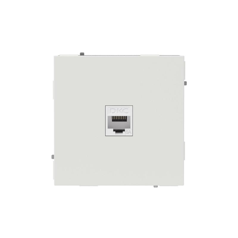 розетка компьютерная 1-м kant rj45 кат.6a без шторки бел. песок dkc 7010673 от BTSprom.by