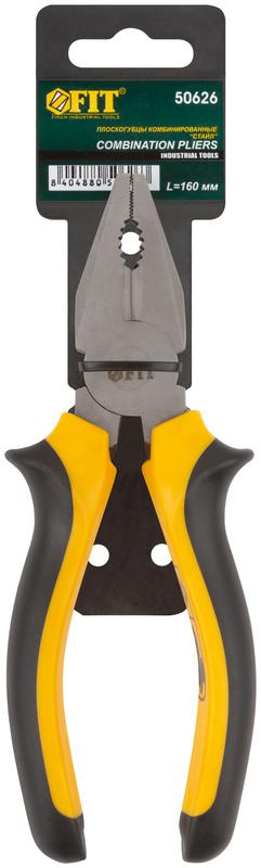  Плоскогубцы комбинированные "Стайл" мягкие прорезин. ручки молибденовое покрытие 160мм FIT 50626 фото в каталоге от BTSprom.by