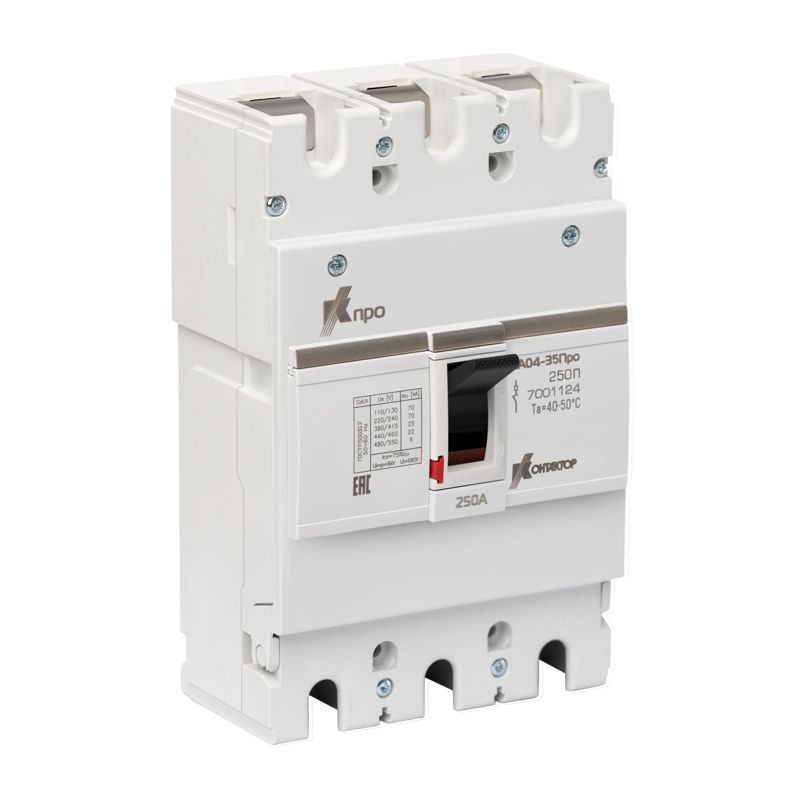 выключатель автоматический 3п 250а 25ка ва04-35 про 250п контактор 7001124 от BTSprom.by