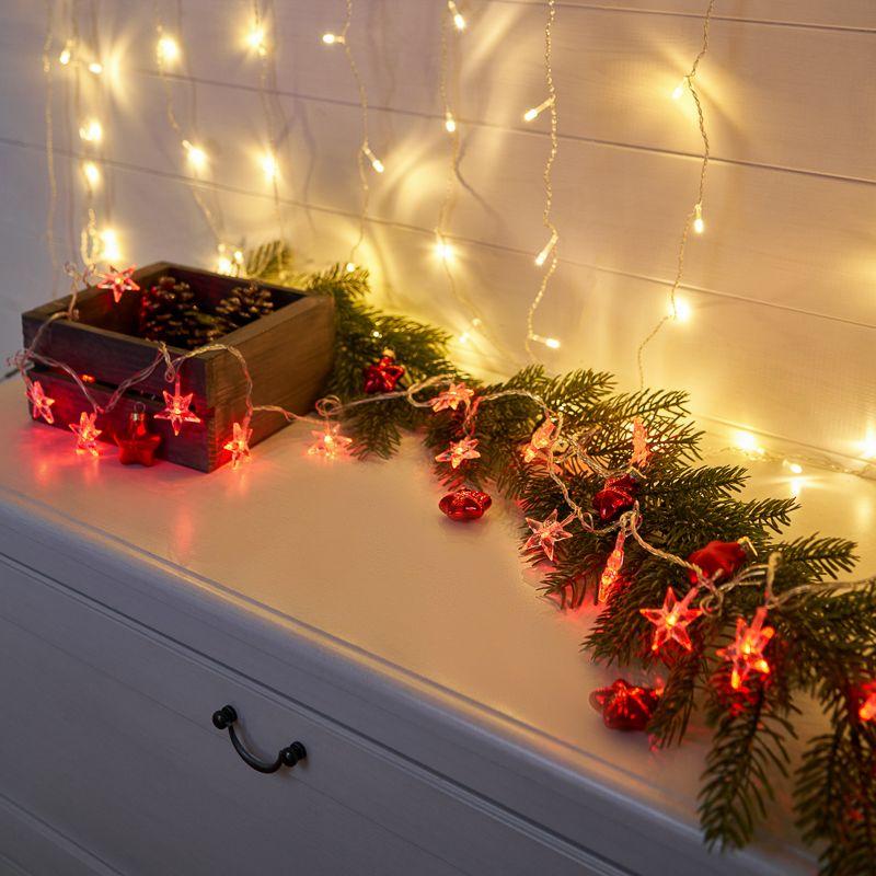  Гирлянда светодиодная "Звездочки" 2.8м 20LED красн. 4Вт IP20 Neon-Night 303-034 фото в каталоге от BTSprom.by