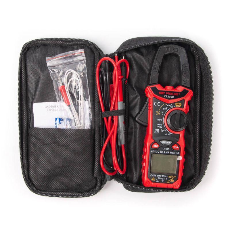  Клещи токовые цифровые KT 206D "PROLINE" КВТ 80753 фото в каталоге от BTSprom.by