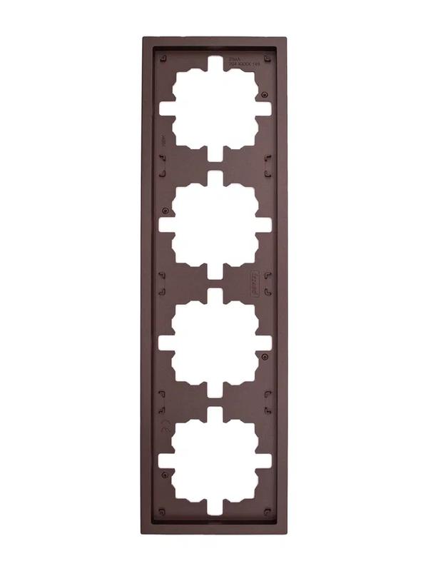 рамка 4-мест. горизонт. zima шоколад lezard 704-7300-149 от BTSprom.by