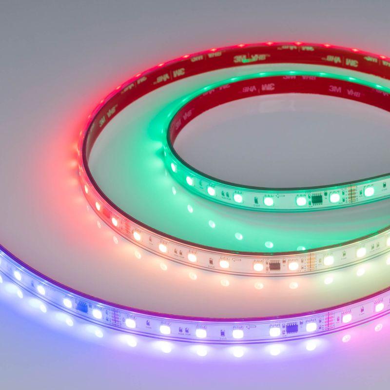лента светодиодная dmx-pfs-b60-12mm 24v rgb-px6 14вт/м ip68 5060 герметичная бегущий огонь (уп.5м) arlight 039608 от BTSprom.by