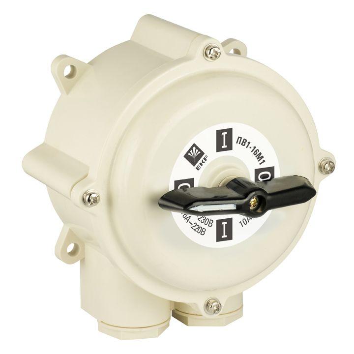 выключатель пакетный 1-кл. 63а ip56 пв2-63 м1 пл. беж. ekf pv-2-63-4 от BTSprom.by