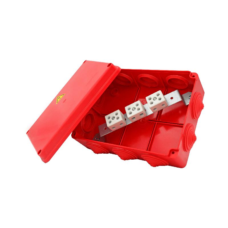  Коробка распределительная огнестойкая 240х195х90мм IP55 КРОПС-П6 FRJB-KM-P6-2.5-20-КРОПС-IP55 КРОПС-П6 для кабелей до 2.5кв.мм 20 клемм КМ KR0147 фото в каталоге от BTSprom.by