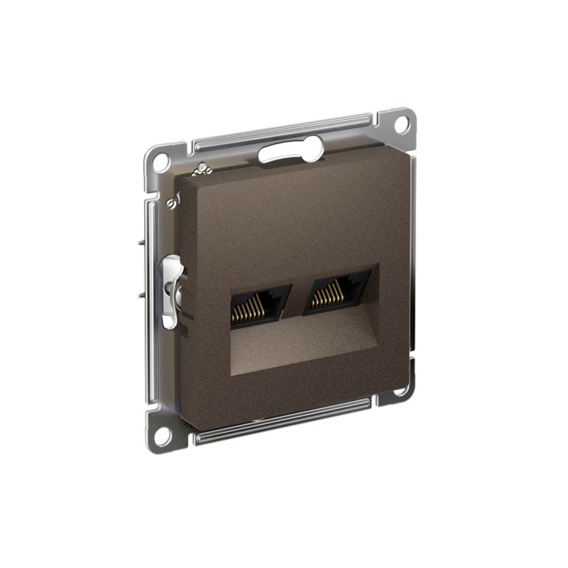 розетка компьютерная 2-м atlasdesign rj45 кат.5e механизм мокко se atn000685 от BTSprom.by