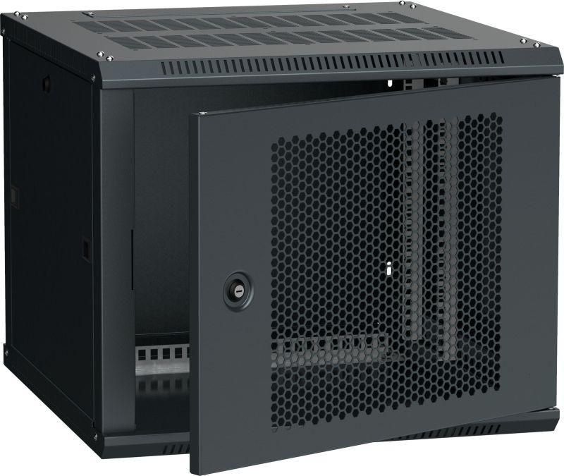 шкаф linea w 9u 600х600мм перфорир. дверь ral9005 itk lwr5-09u66-pf от BTSprom.by