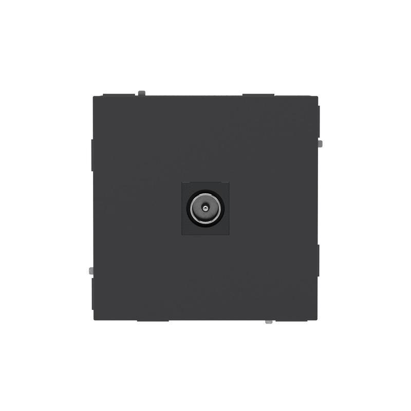 розетка телевизионная одиночная tv kant черн. уголь dkc 7012503 от BTSprom.by